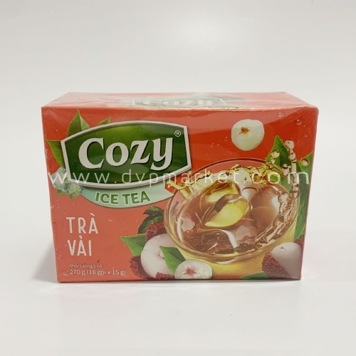 Cozy - Trà hòa tan Icetea - Vải - 270g (18 gói x 15g)