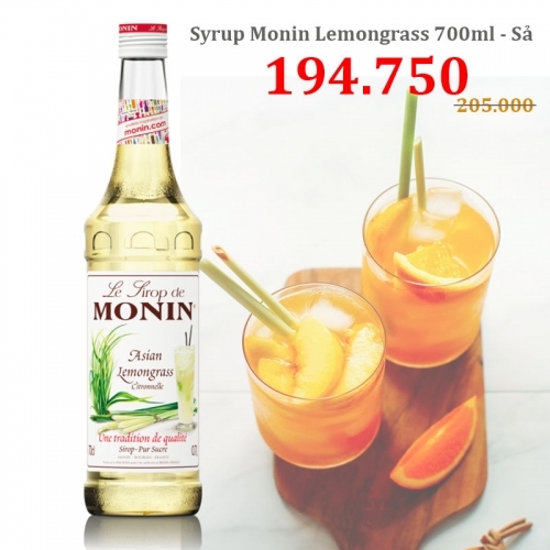 Syrup Monin Lemongrass Asian 700ml - Sả