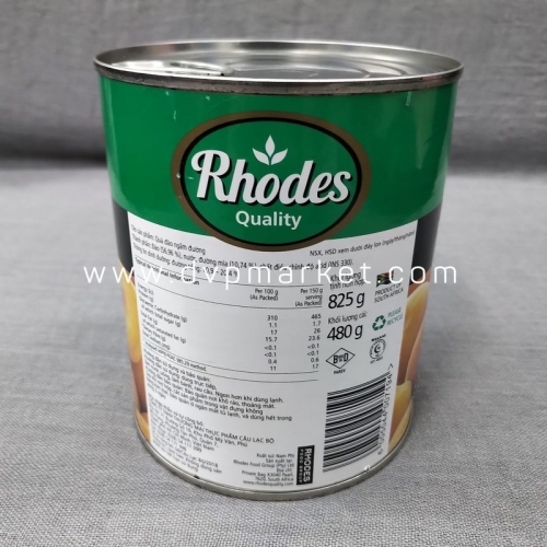 Rhodes - Đào ngâm đóng hộp (825g)