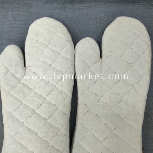 Găng tay lò nướng - Vải Kaki - Dài