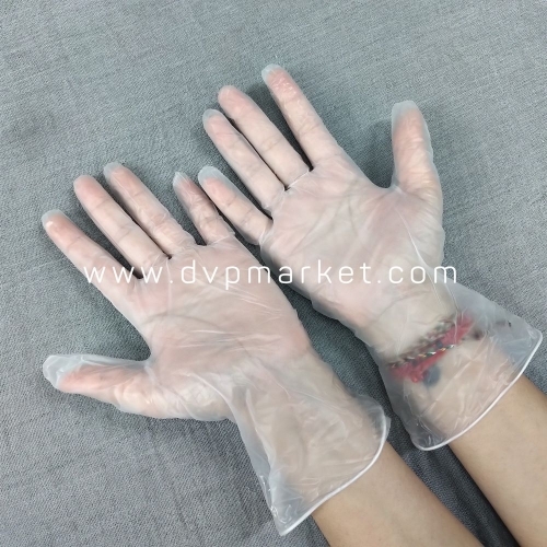 Găng tay Vinyl trong không bột size L