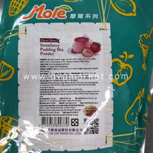 Bột pudding Mole Đài Loan 1kg - Vị Dâu