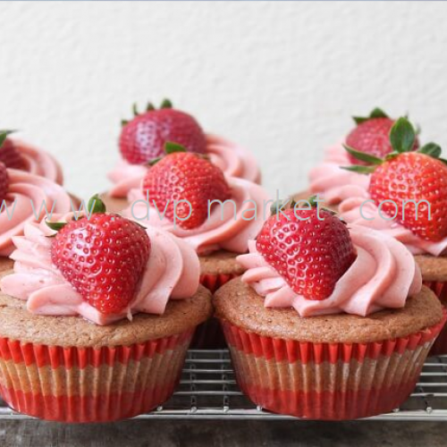 Cốc cupcake mềm F12 hoa