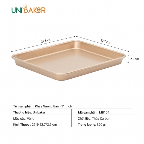 Unibaker - Khay nướng bánh 11" MB104