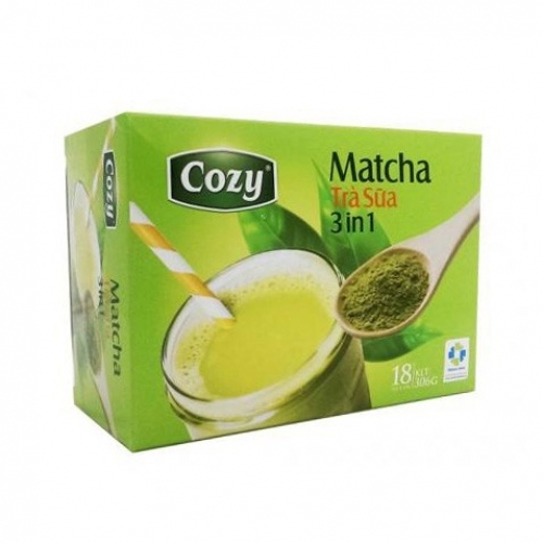 Cozy - Trà sữa hòa tan 3in1 - Matcha (18 gói x 17g)