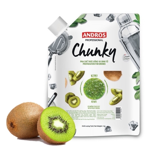 Mứt trái cây Andros Chunky 1kg - Kiwi
