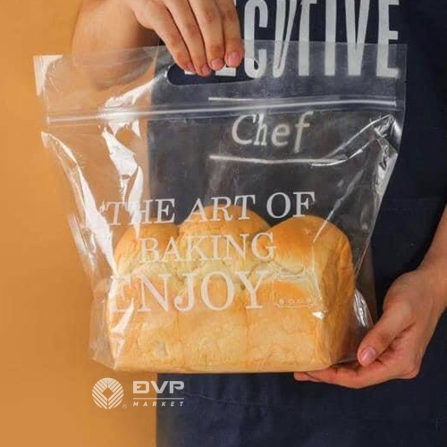Túi zip trong suốt size 32x27x10.5 - The Art of Baking (Xấp 10c)
