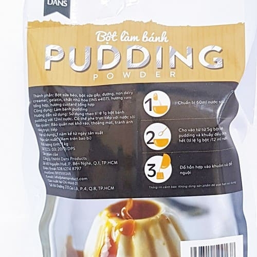 Dans - Bột pudding - Vị trứng (500g)