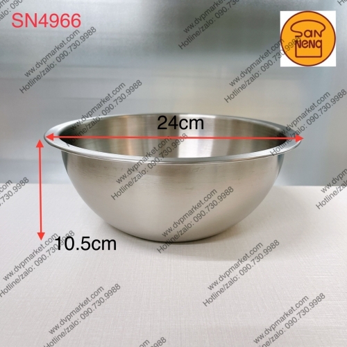 Sanneng SN4966 - Bát trộn bóng mờ 24cm
