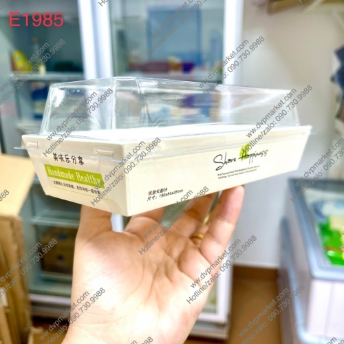 S - Hộp giấy nắp trong E1985 (Happiness Trắng) - 1000 cái/thùng