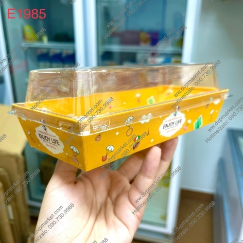 S - Hộp giấy nắp trong E1985 (Enjoy Life Vàng) - 1000 cái/thùng