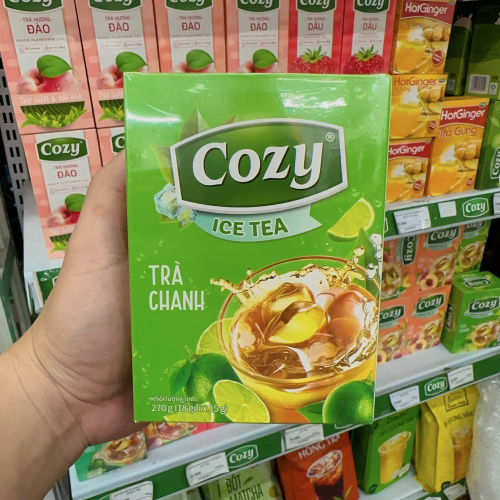 Cozy - Trà hòa tan Icetea - Chanh - 270g (18 gói x 15g)