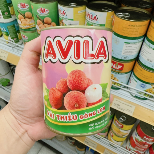 Avila - Vải thiều ngâm nước đường đóng hộp (560g)