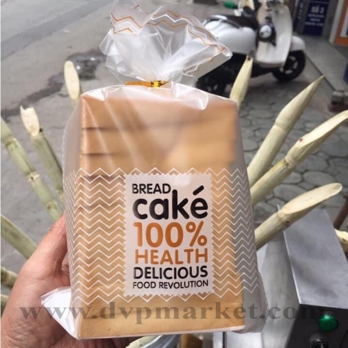 Túi bánh mì nilon Bread Cake 100% Health Delicious (Xấp 100)
