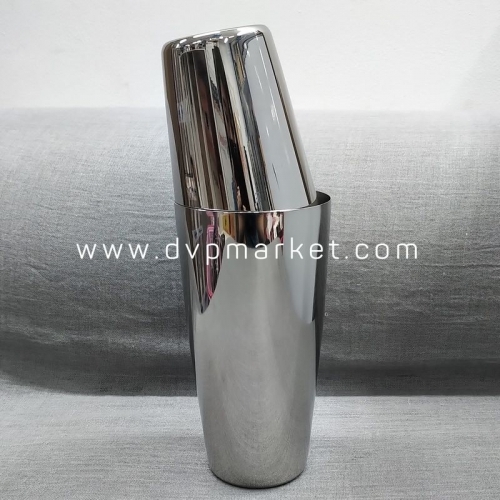 Shaker 2 mảnh - 1 đế - Inox - Sliver