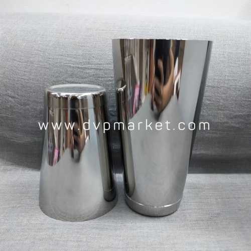 Shaker 2 mảnh - 2 đế - Inox - Sliver