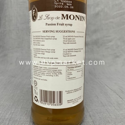 Syrup Monin Passion Fruit 700Ml - Chanh dây