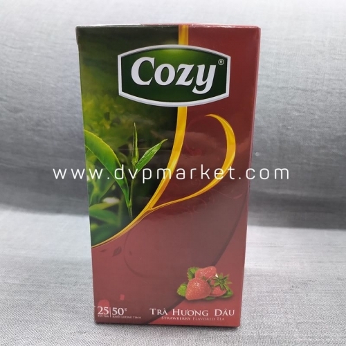 Cozy - Trà túi lọc - Dâu - 50g (25 túi x 2g)