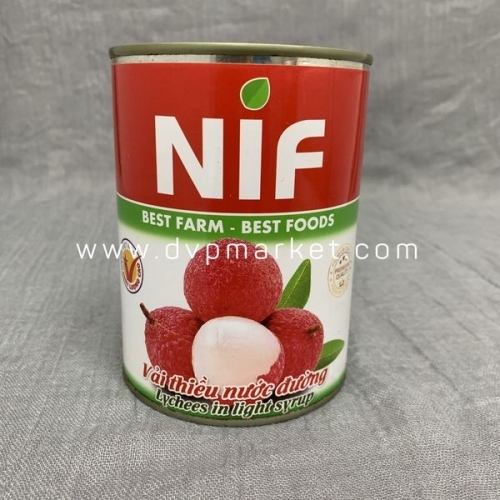 NIF - Vải ngâm đóng hộp (560g)