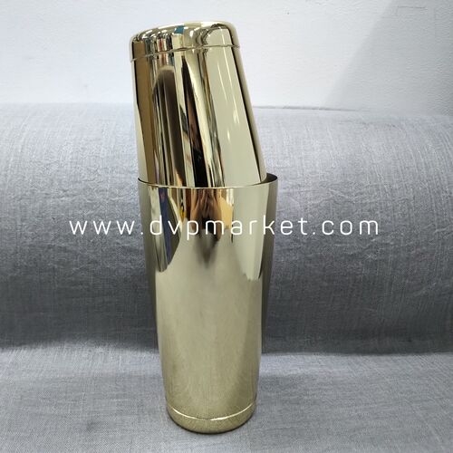 Shaker 2 mảnh - 850/550ml - 2 đế - Thép 304 - Gold