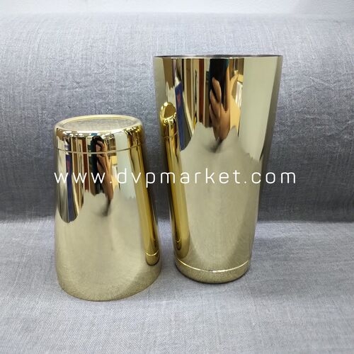 Shaker 2 mảnh - 850/550ml - 2 đế - Thép 304 - Gold