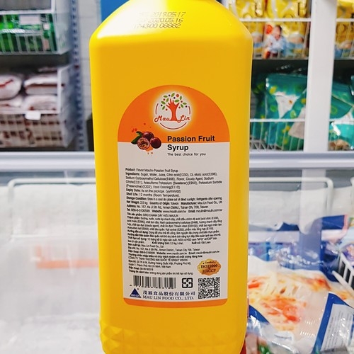 Maulin syrup Passion fruit 2.5kg - Chanh dây