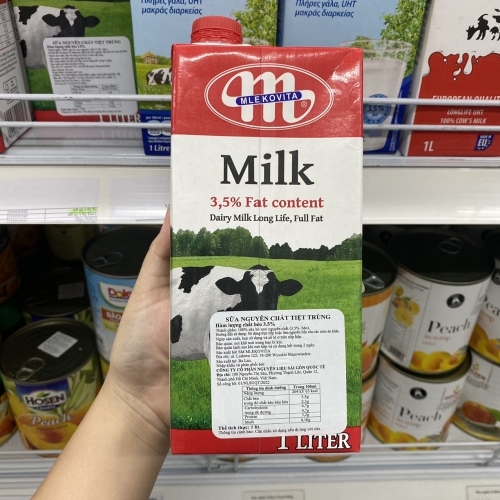 Mlekovita - Sữa tươi tiệt trùng 3.5% Fat 1L