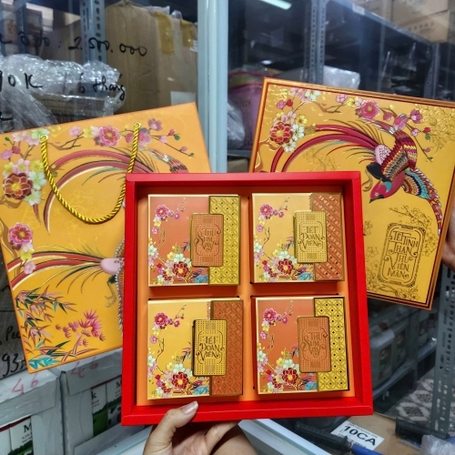 Set 05 bộ túi hộp TT 4 bánh 150-250g Song Điểu - 2025
