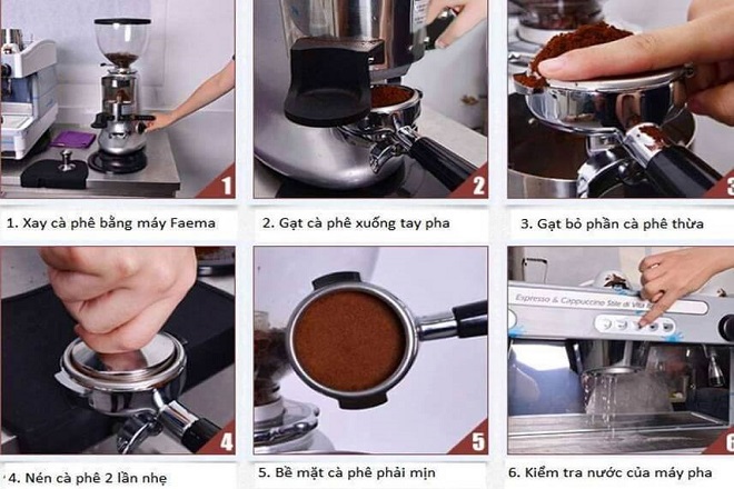 Cách pha cà phê espresso