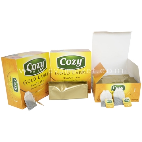 Cozy - Trà túi lọc - Trà đen Nhãn Vàng - 200g (100 túi x 2g)