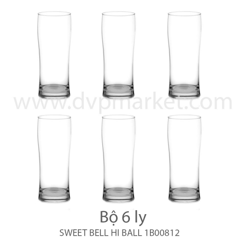 Ly thủy tinh Ocean Sweet Bell Hi Ball B00812 345ml (Hộp 6 cái)