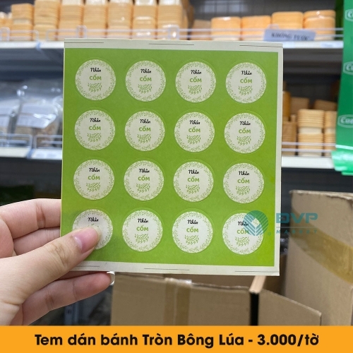 Tem trung thu - Tròn Bông Lúa 16c 2021