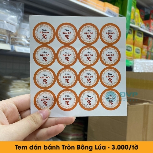 Tem trung thu - Tròn Bông Lúa 16c 2021