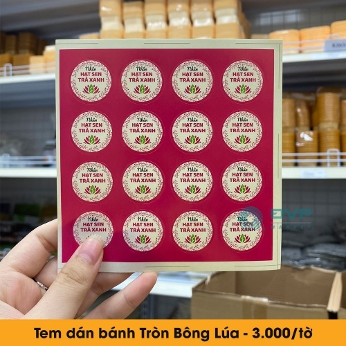 Tem trung thu - Tròn Bông Lúa 16c 2021