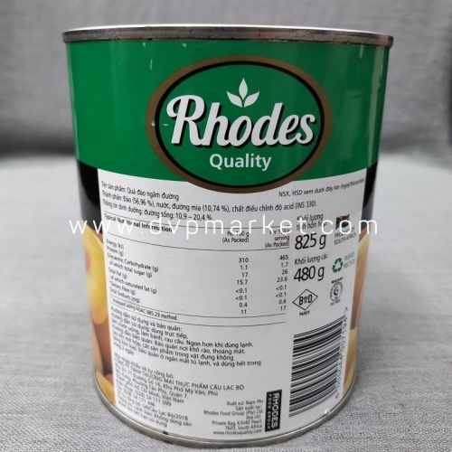 Rhodes - Đào ngâm đóng hộp (825g)