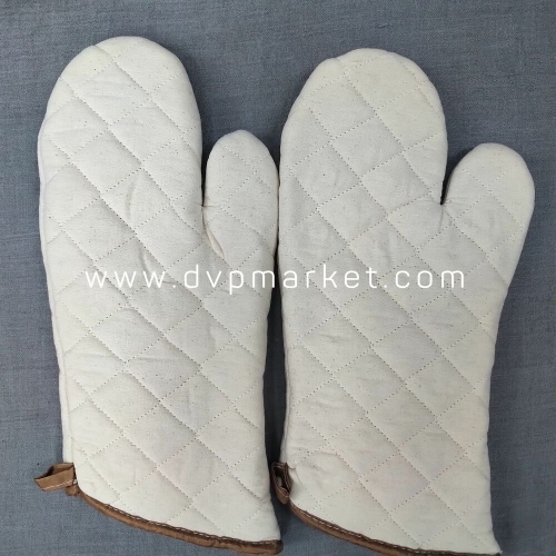 Găng tay lò nướng - Vải Kaki - Dài