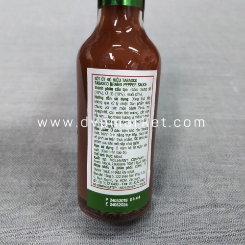 Tabasco Red Pepper Sauce 60Ml