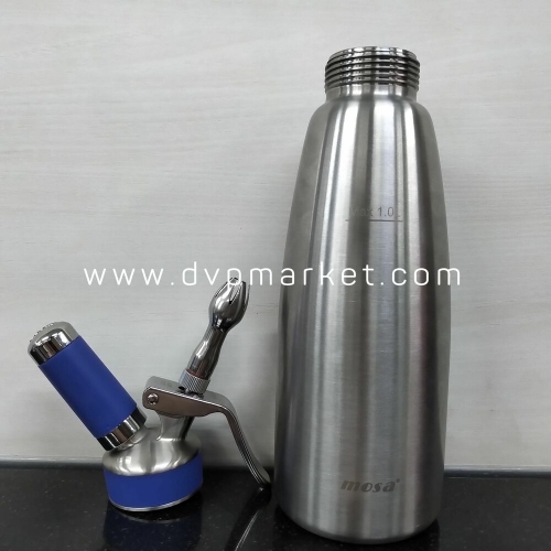 Mosa - Bình xịt kem tươi N2O - Inox - 1L