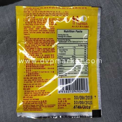 Bột Cà Ri Bà Tám 10Gr