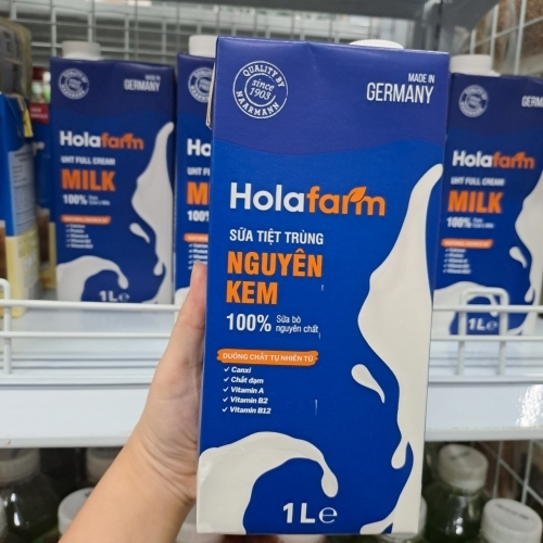 Sữa tươi nguyên kem Holafarm 1L