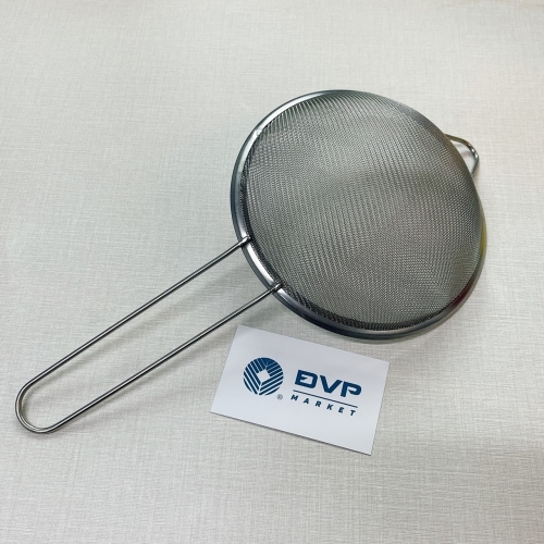 Dụng cụ rây lọc - Viền tròn - Inox - 14cm