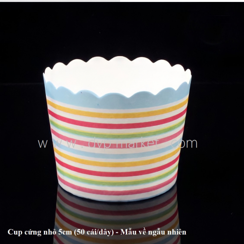 Cốc cupcake cứng JS đáy 5 cm