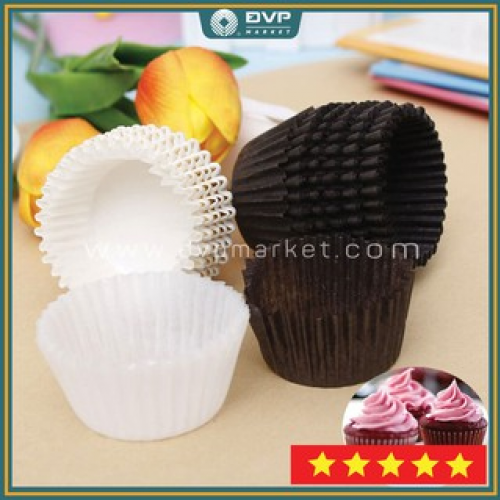 Cốc cupcake mềm F8 ( Trắng. Nâu)