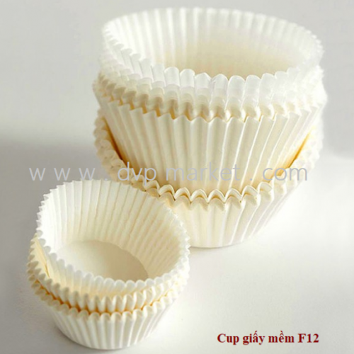 Cốc cupcake mềm F12 ( Trắng, Nâu)