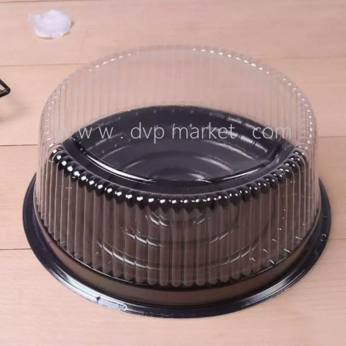 Hộp bánh tròn đế đen A024 (20 cm)