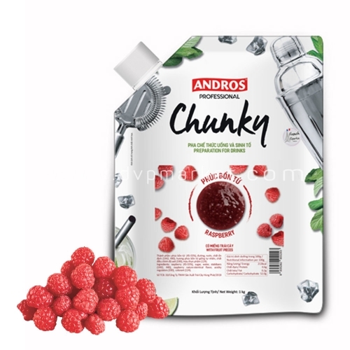 Mứt trái cây Andros Chunky 1kg - Phúc Bồn Tử