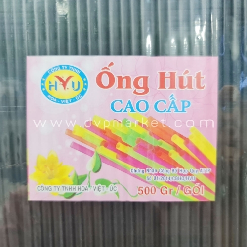 Ống hút sinh tố phi 6 đen thẳng 500g