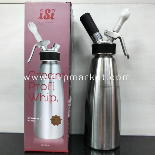 ISI - Bình xịt kem tươi N2O - Inox - 1L