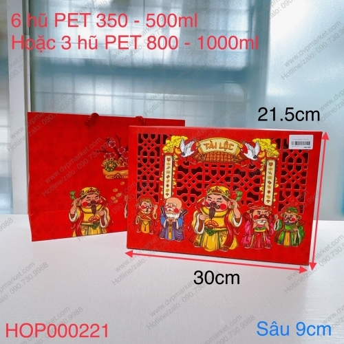 Set 05 hộp ngũ phúc 6h Tết 2023