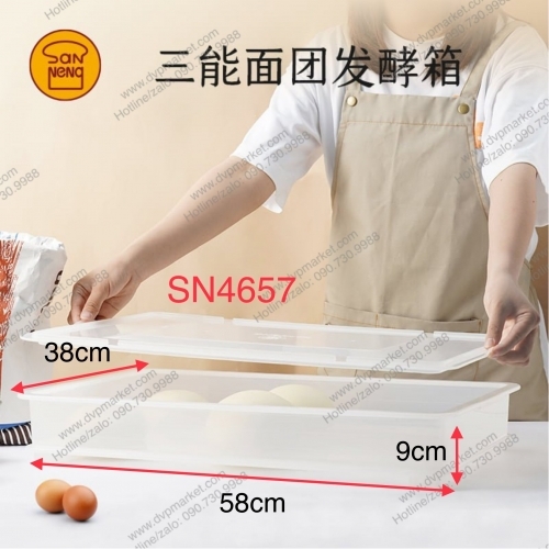 Sanneng SN4657 - SN4656 - Hộp nhựa đựng bánh kèm nắp